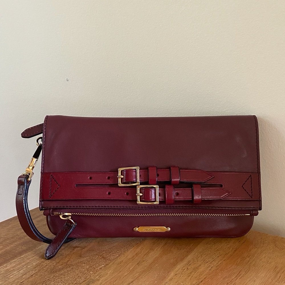 Burberry Deep Burgundy Wristlet - Picture 5 of 14